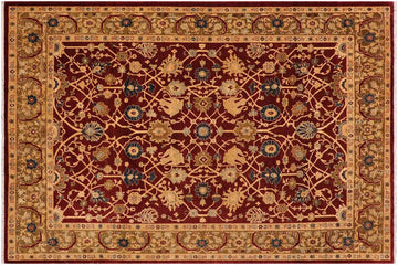 handmade Traditional Kafkaz Chobi Ziegler Wine Red Olive Green Hand Knotted RECTANGLE 100% WOOL area rug 9 x 12